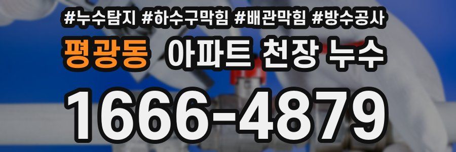 평광동 아파트 천장 누수