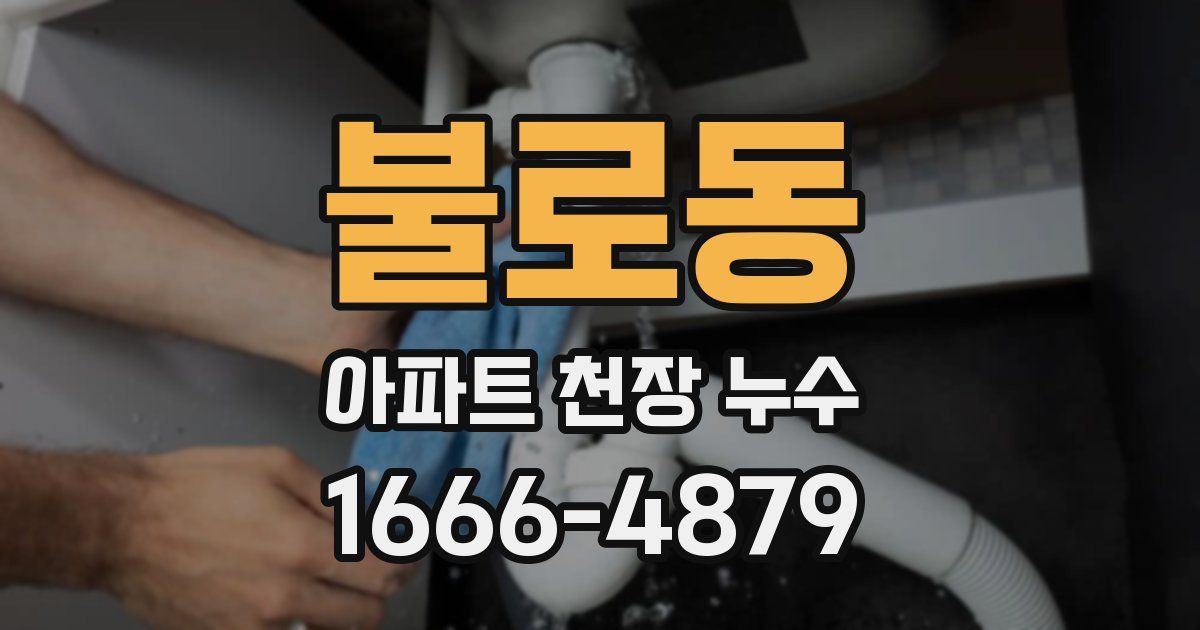불로동 아파트 천장 누수