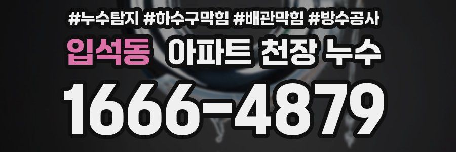입석동 아파트 천장 누수