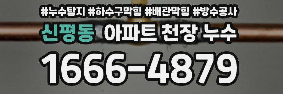 신평동 아파트 천장 누수