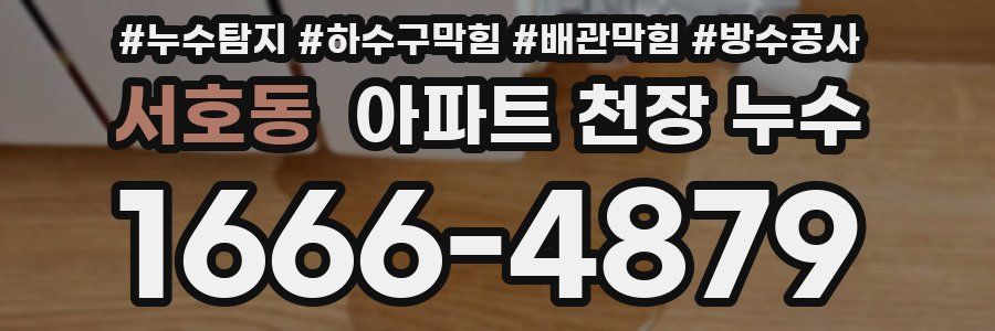 서호동 아파트 천장 누수