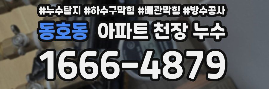 동호동 아파트 천장 누수