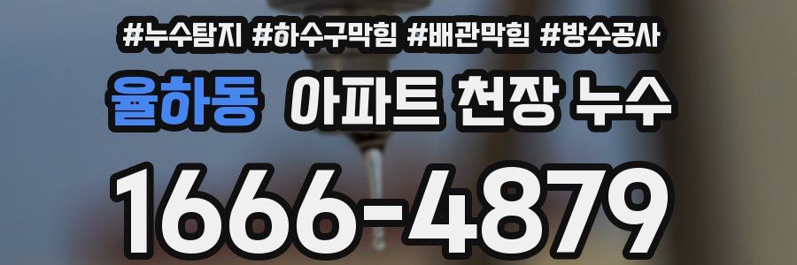 율하동 아파트 천장 누수