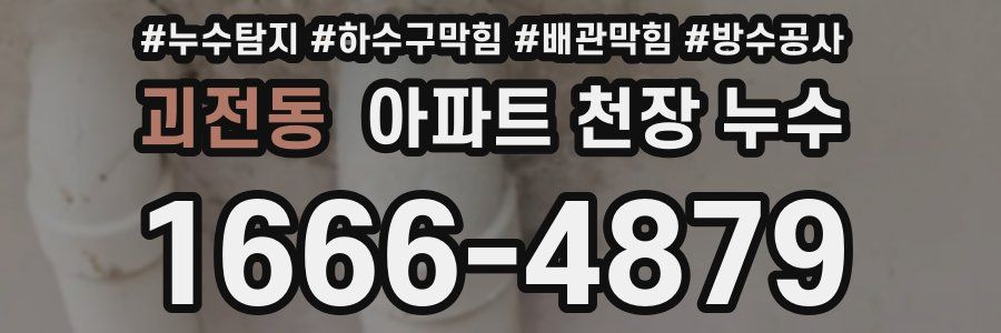 괴전동 아파트 천장 누수