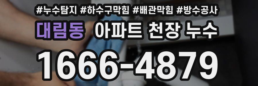 대림동 아파트 천장 누수