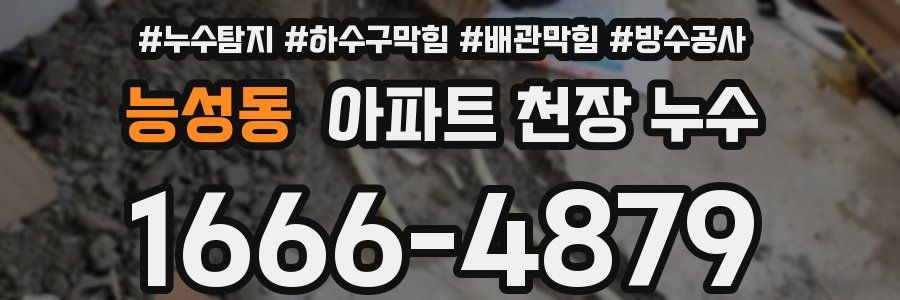능성동 아파트 천장 누수