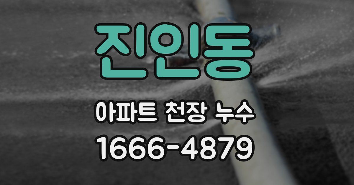진인동 아파트 천장 누수