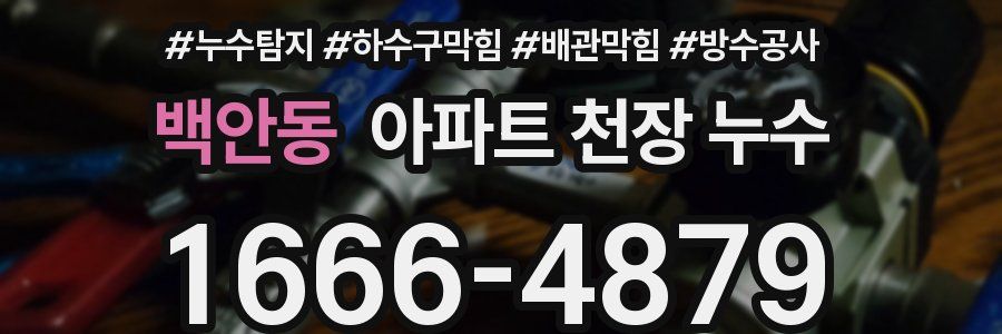 백안동 아파트 천장 누수