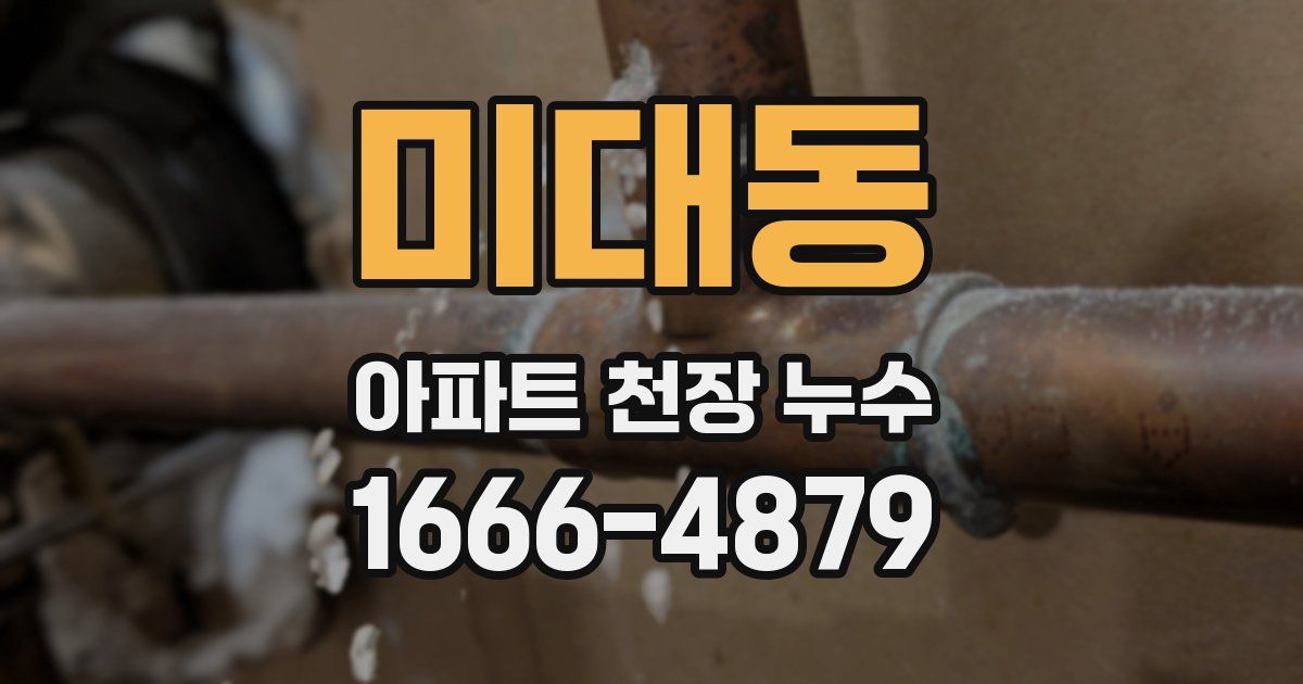 미대동 아파트 천장 누수