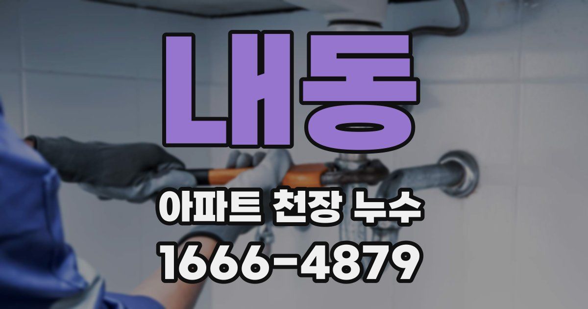 내동 아파트 천장 누수