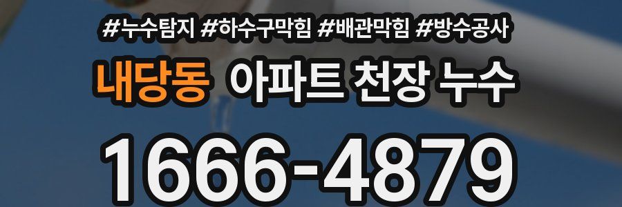 내당동 아파트 천장 누수