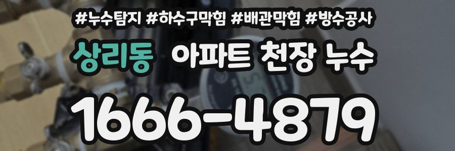 상리동 아파트 천장 누수