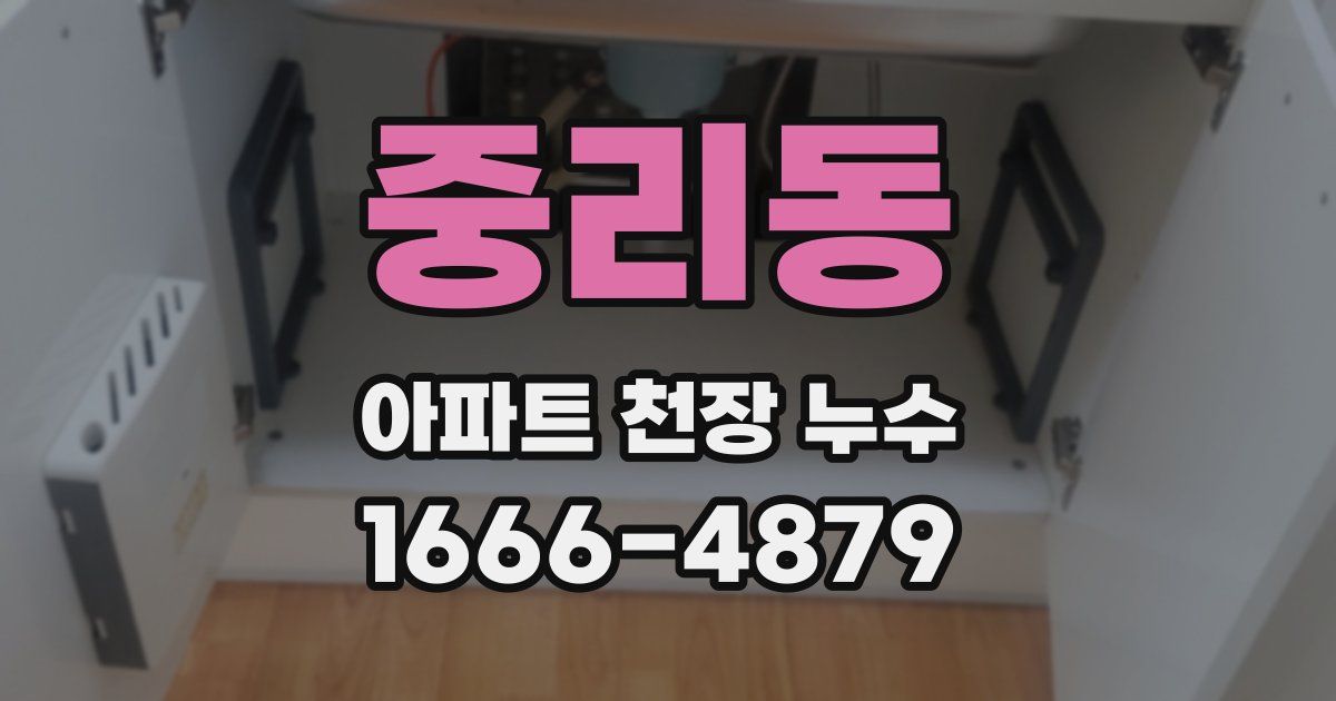 중리동 아파트 천장 누수