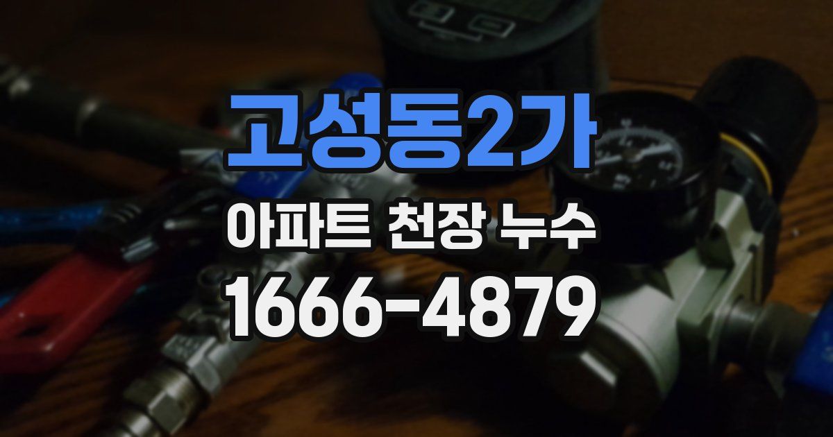 고성동2가 아파트 천장 누수