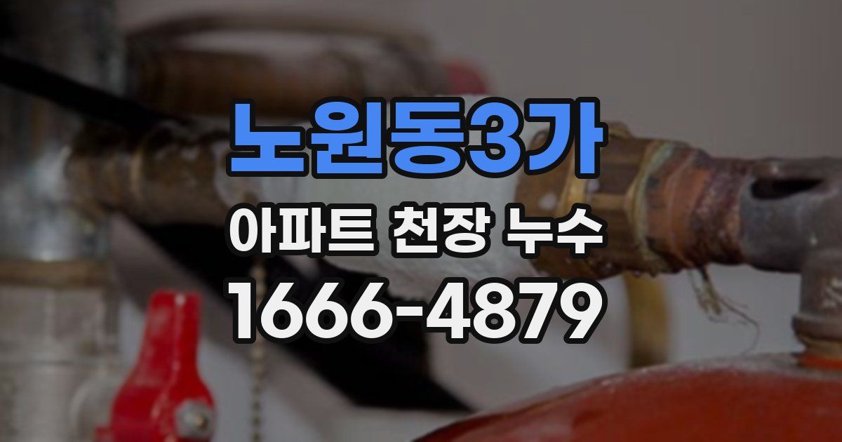 노원동3가 아파트 천장 누수