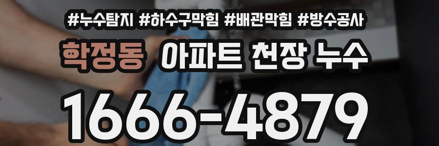 학정동 아파트 천장 누수