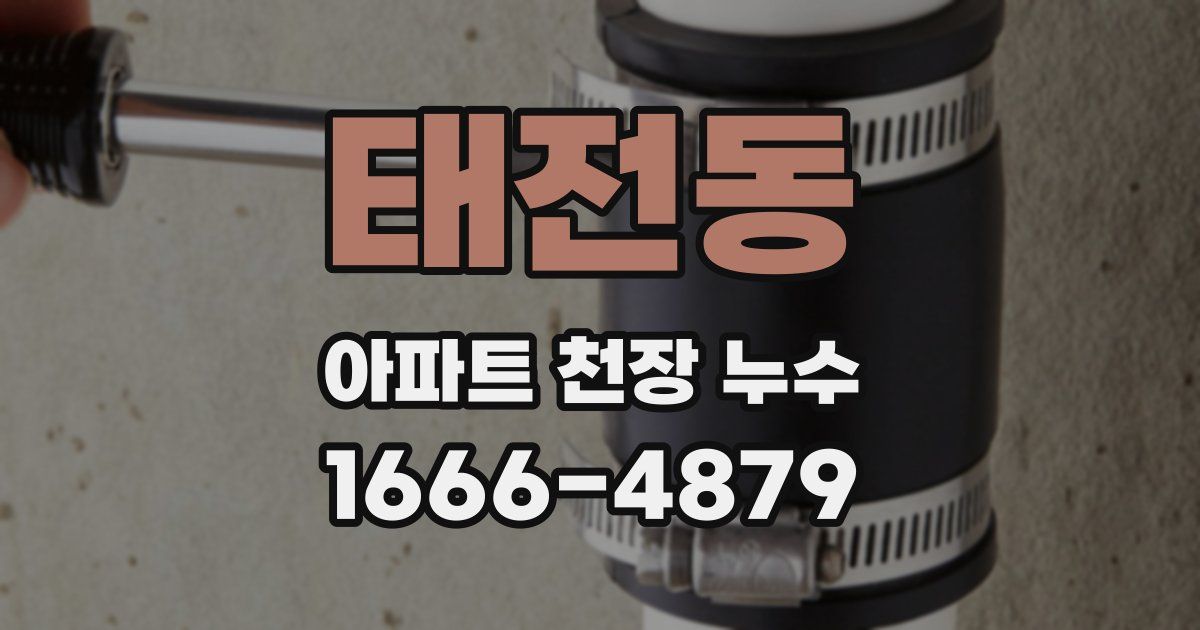 태전동 아파트 천장 누수