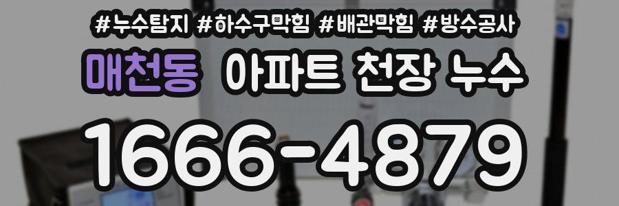 매천동 아파트 천장 누수