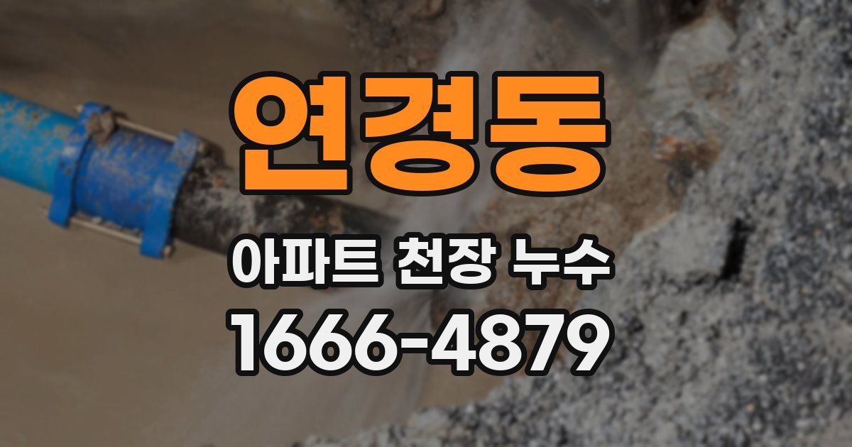 연경동 아파트 천장 누수