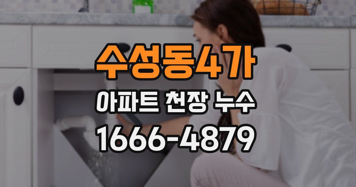 수성동4가 아파트 천장 누수