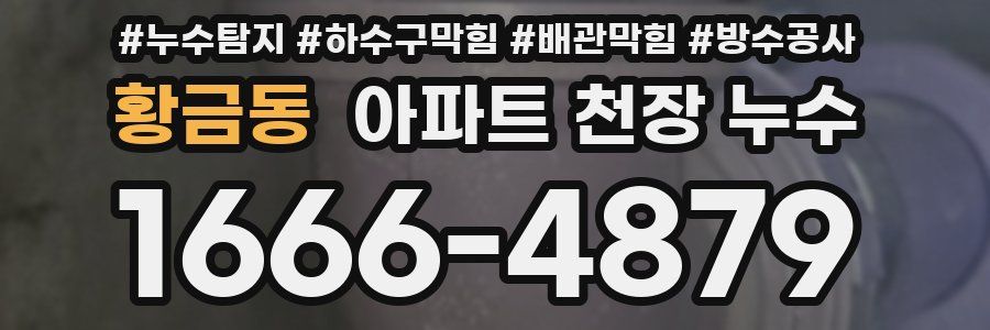 황금동 아파트 천장 누수