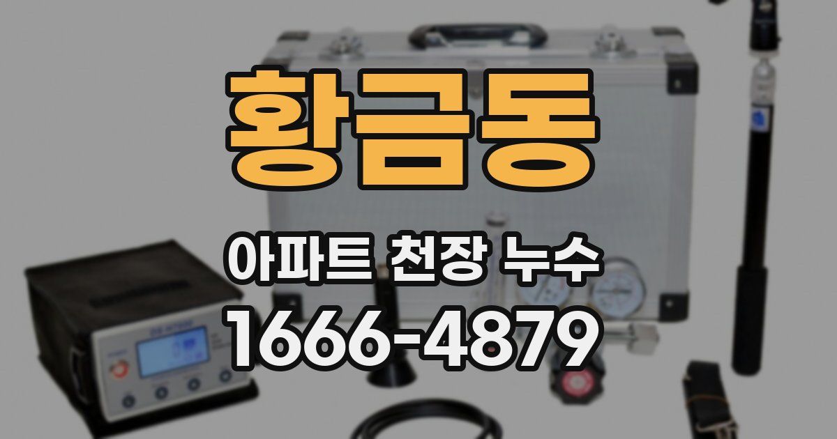 황금동 아파트 천장 누수