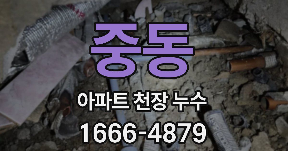 중동 아파트 천장 누수