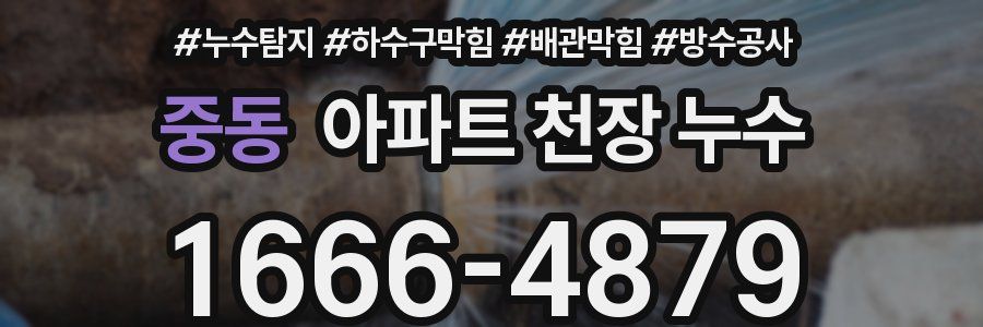 중동 아파트 천장 누수