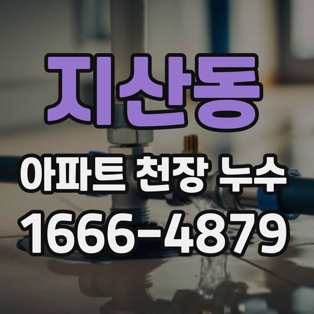 지산동 아파트 천장 누수