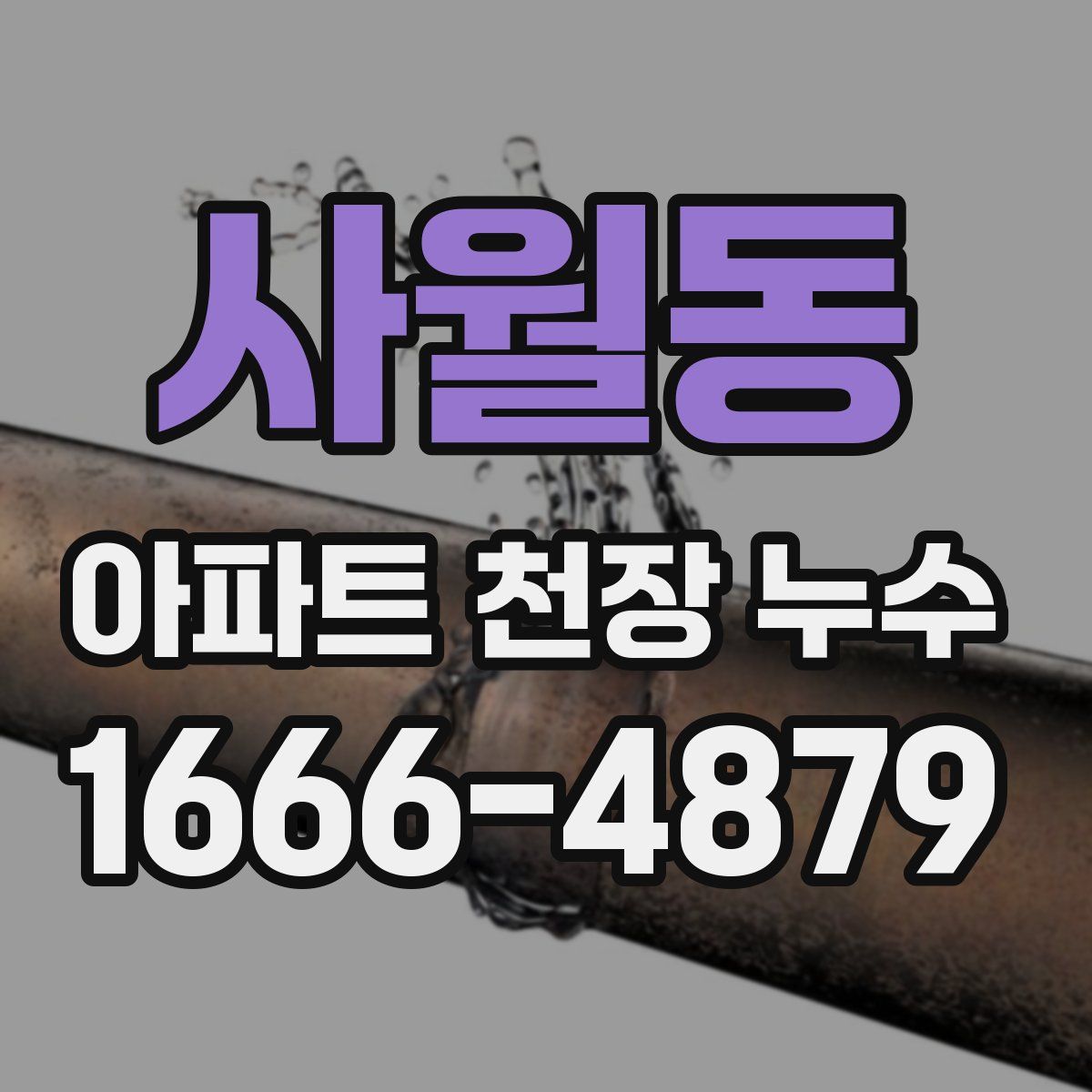 사월동 아파트 천장 누수