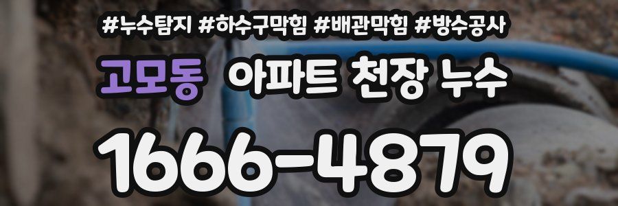 고모동 아파트 천장 누수