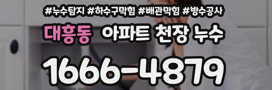 대흥동 아파트 천장 누수