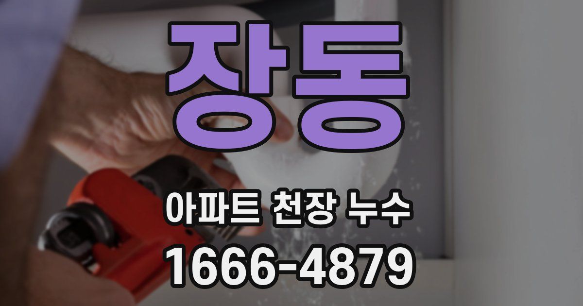 장동 아파트 천장 누수