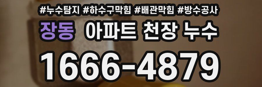 장동 아파트 천장 누수