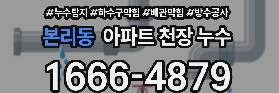본리동 아파트 천장 누수
