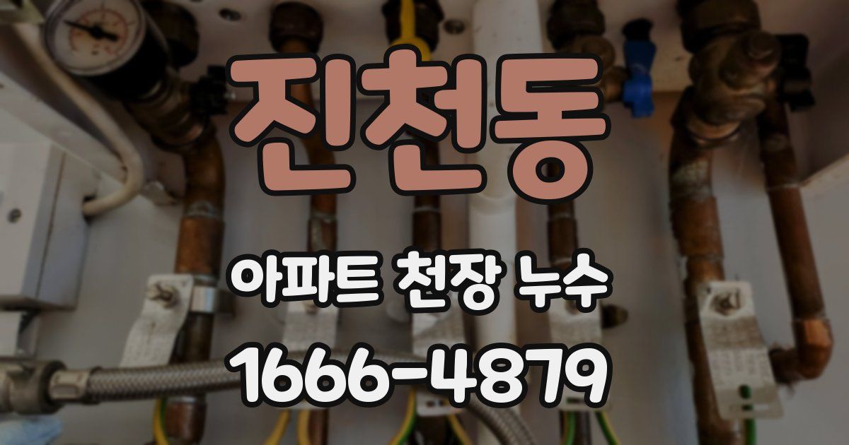 진천동 아파트 천장 누수