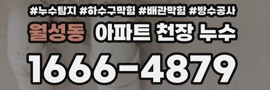 월성동 아파트 천장 누수