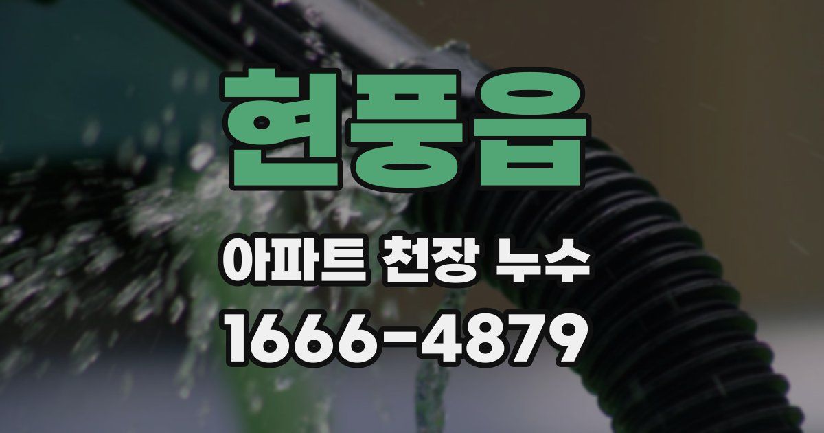 현풍읍 아파트 천장 누수