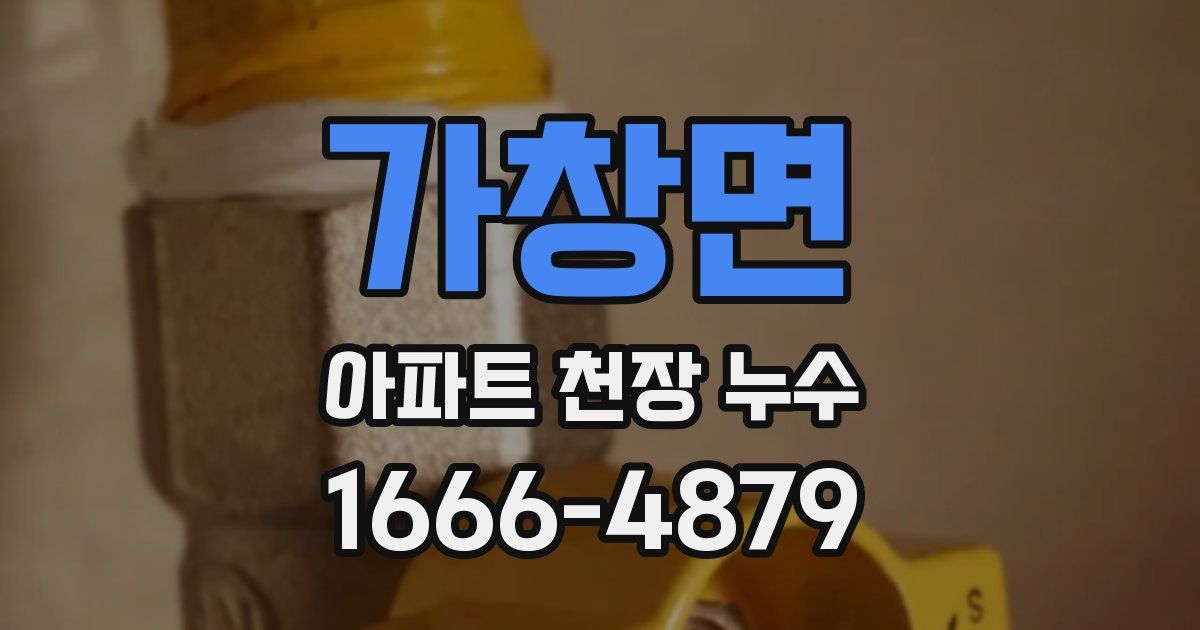 가창면 아파트 천장 누수