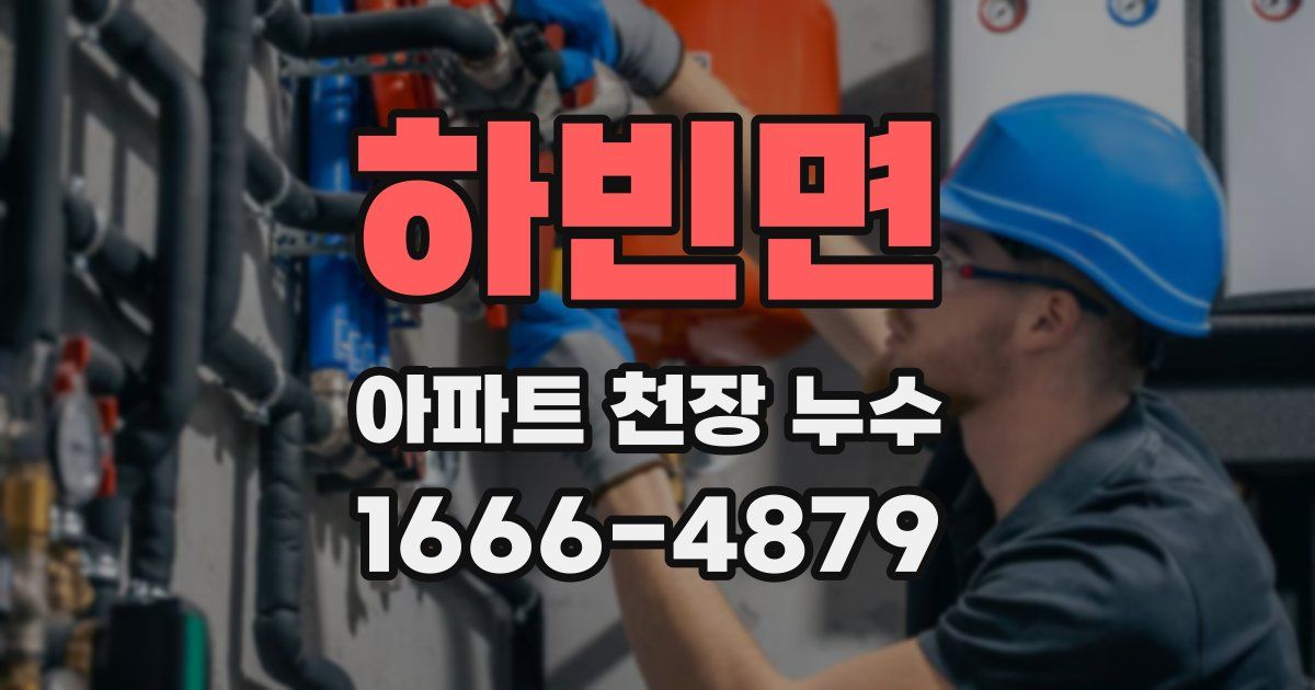 하빈면 아파트 천장 누수