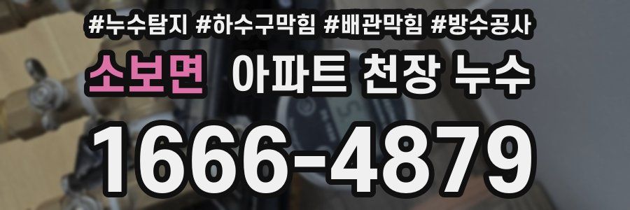 소보면 아파트 천장 누수