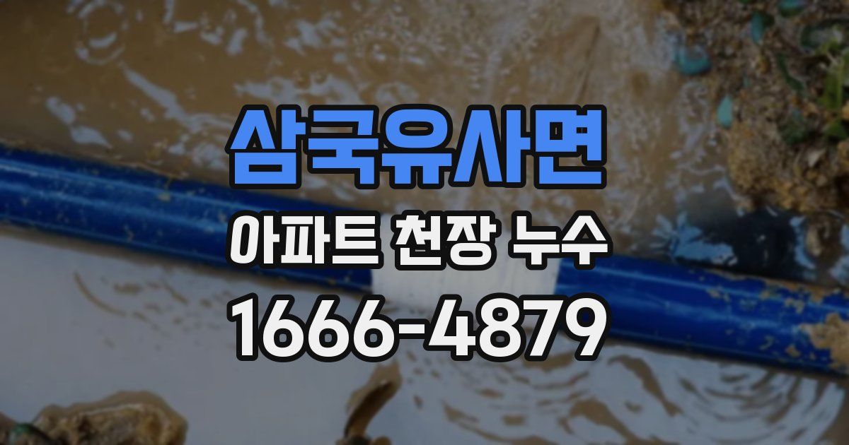 삼국유사면 아파트 천장 누수