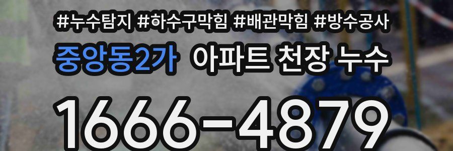 중앙동2가 아파트 천장 누수