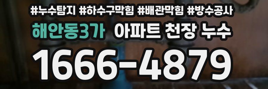 해안동3가 아파트 천장 누수