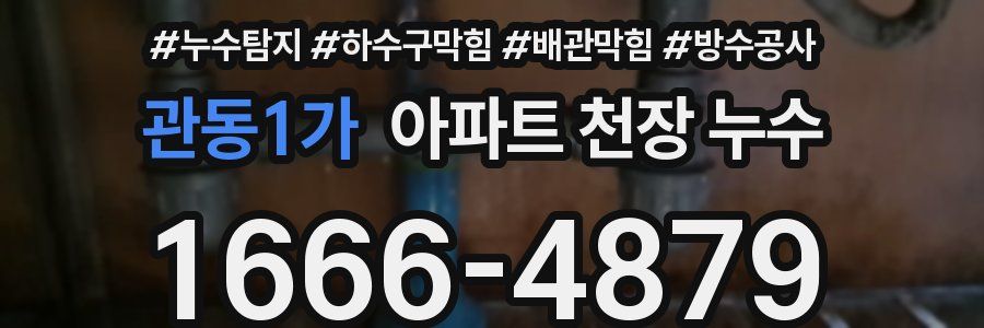 관동1가 아파트 천장 누수