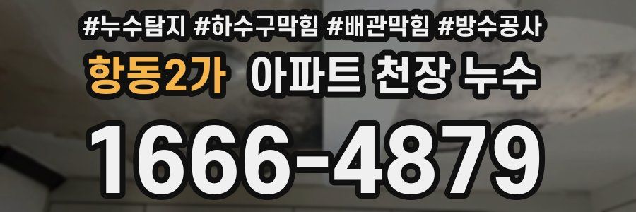 항동2가 아파트 천장 누수