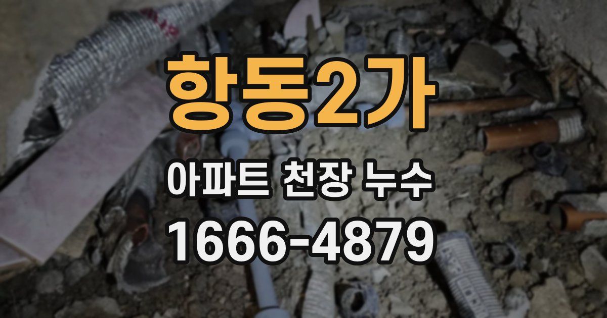 항동2가 아파트 천장 누수