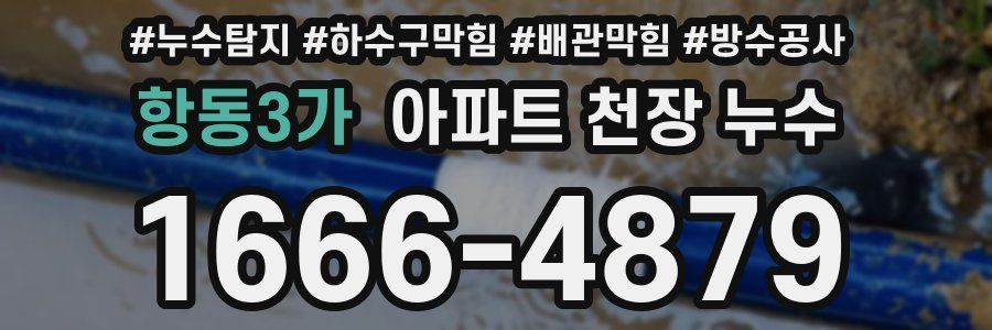 항동3가 아파트 천장 누수