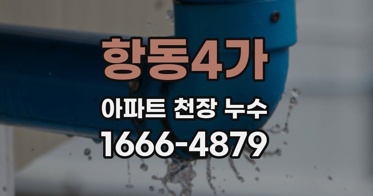 항동4가 아파트 천장 누수