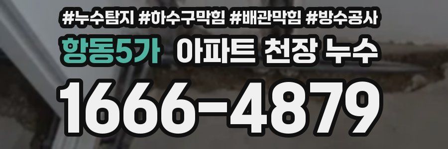 항동5가 아파트 천장 누수